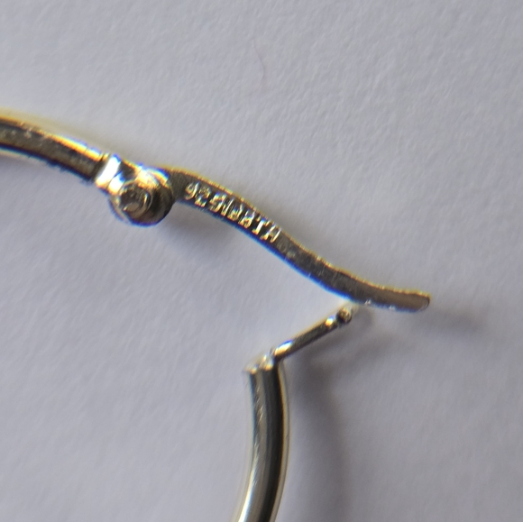 Kohl's Silver Hoop Earrings Classic Sterling Design - Picture 2 of 3